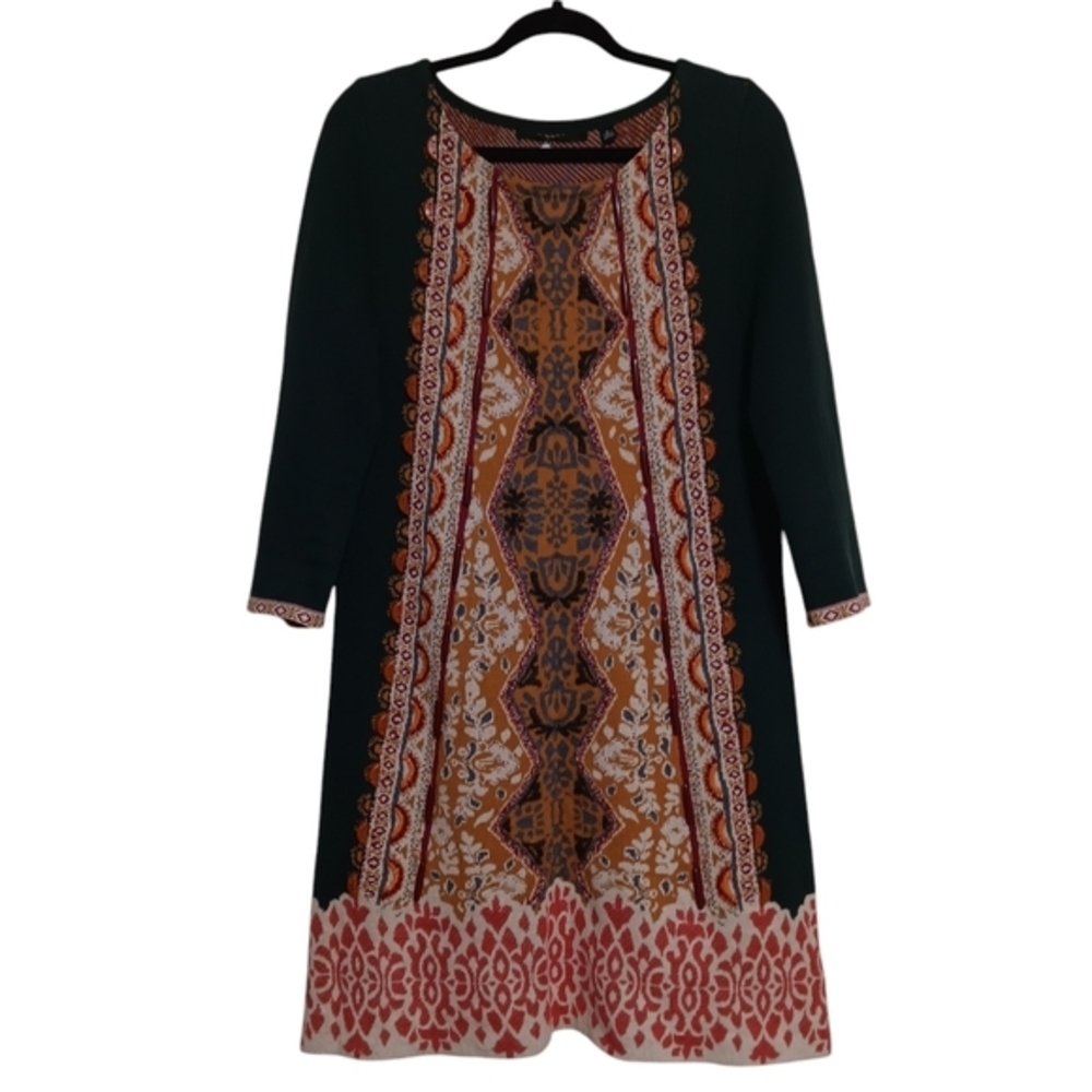 Anthropologie Knitted & Knotted Women's Lanka Tunic Dress Mohair Blend Size Med.